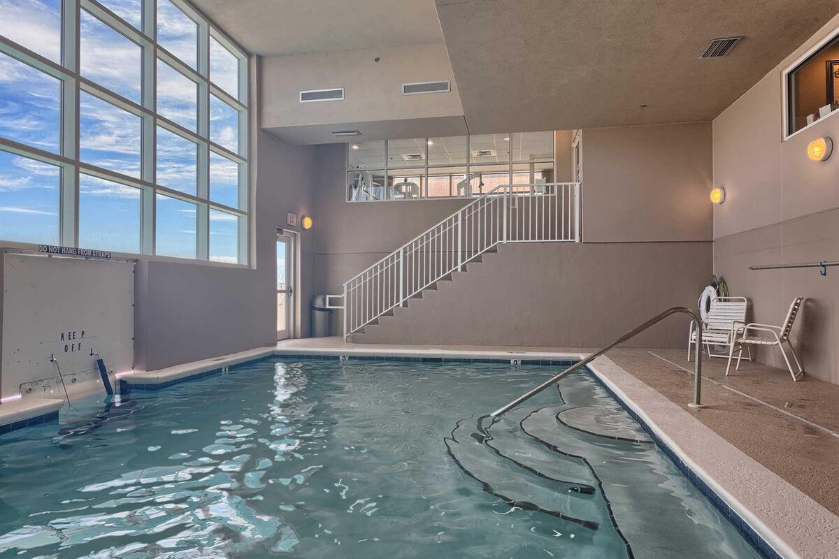 Indoor swim-through pool at Crystal Shores West condos in Gulf Shores Alabama