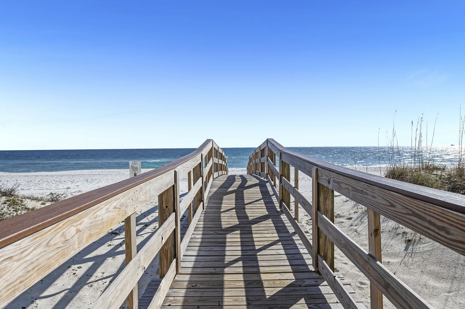 Beach boardwalk at Lei Lani in Orange Beach, Alabama