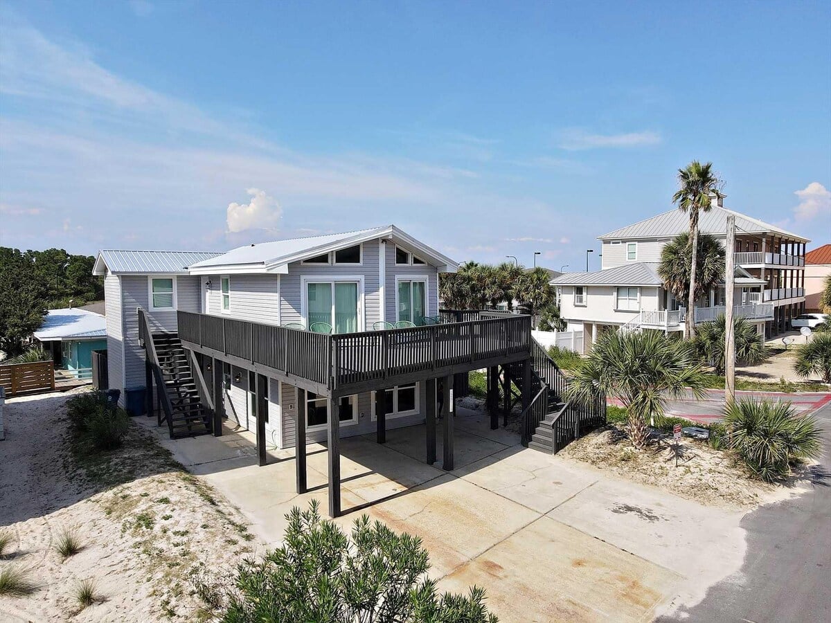 Belle Vista duplex from the beach side in Orange Beach, Alabama