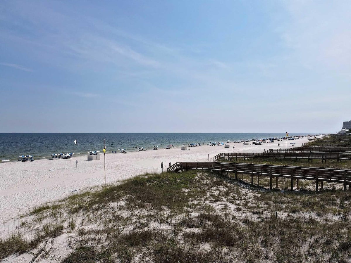 Boardwalk beach access near Belle Vista in Orange Beach, Alabama