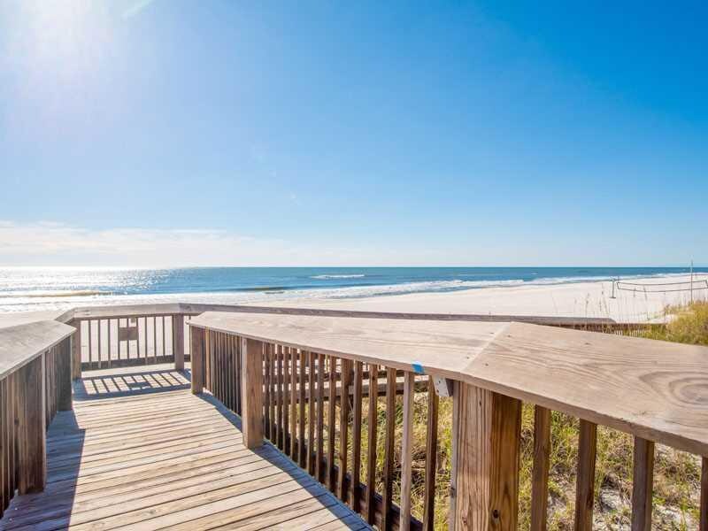 Boardwalk to the beach at Seaside Beach & Racquet Club in Orange Beach, Alabama
