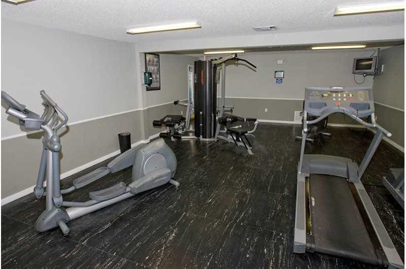 Fitness center at Seaside Beach & Racquet Club in Orange Beach, Alabama