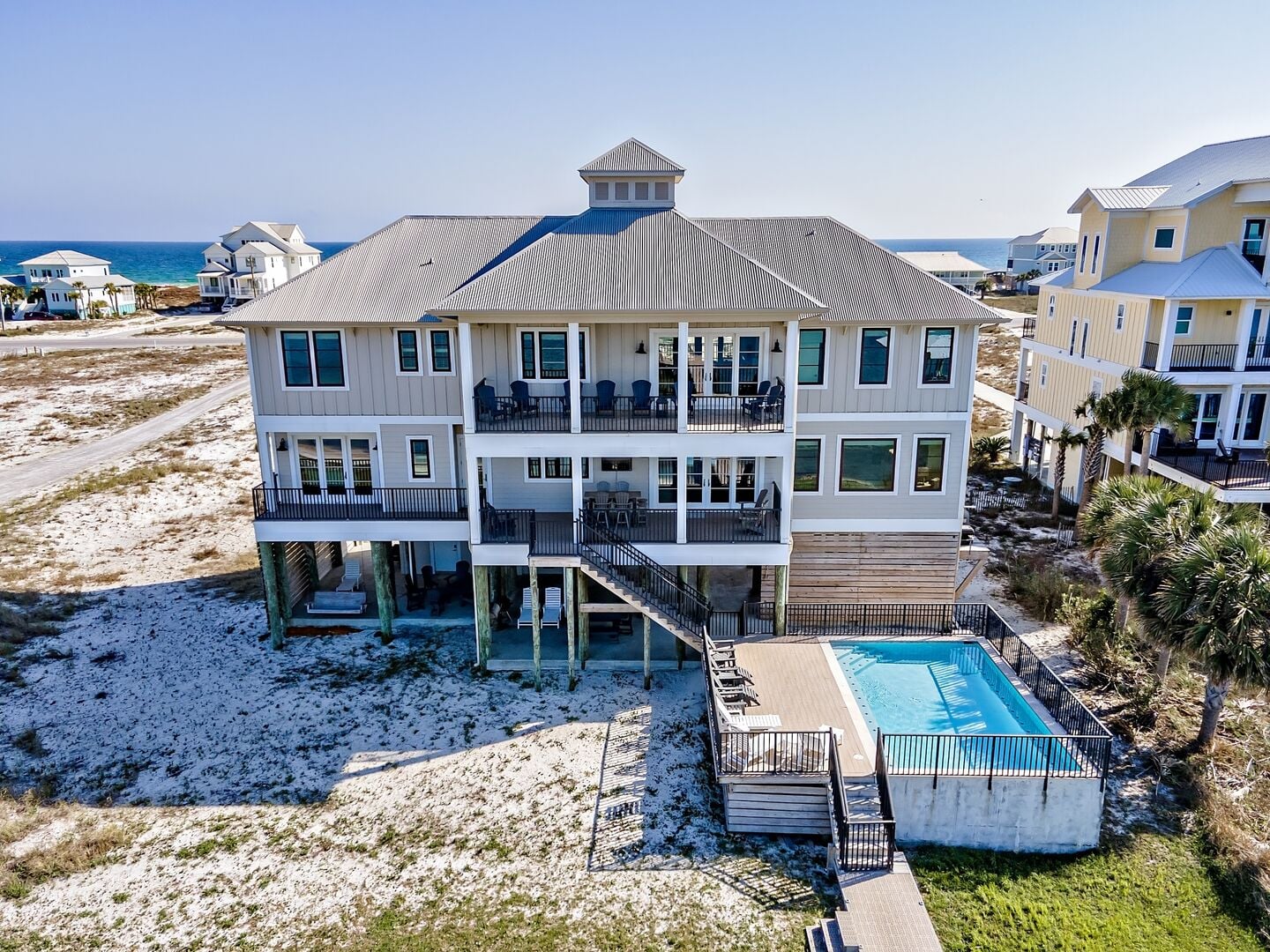 Beach house with private pool at Morgans Breeze in Gulf Shores, Alabama