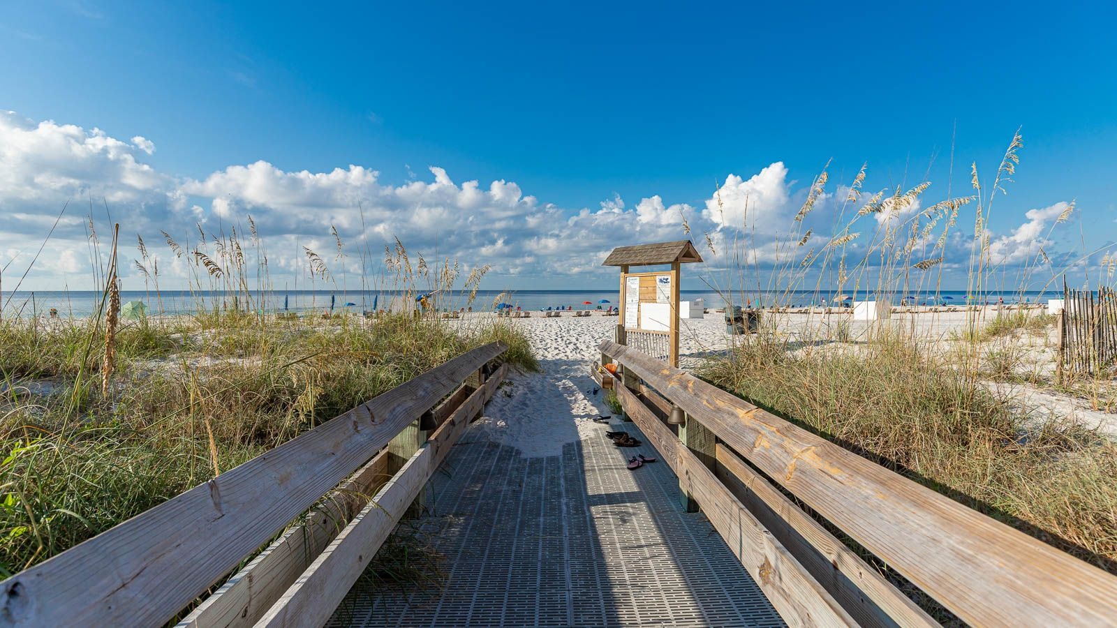 Boardwalk to the beach and the Gulf at Phoenix IV (Phoenix 4) in Orange Beach, Alabama