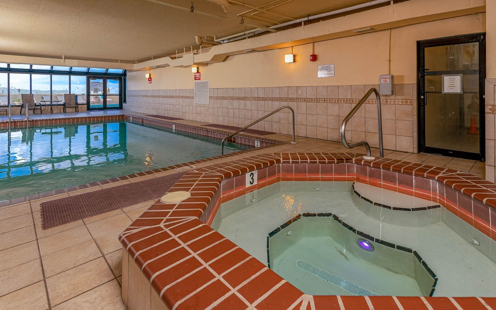 Indoor hot tub at Phoenix IV (Phoenix 4) in Orange Beach, Alabama