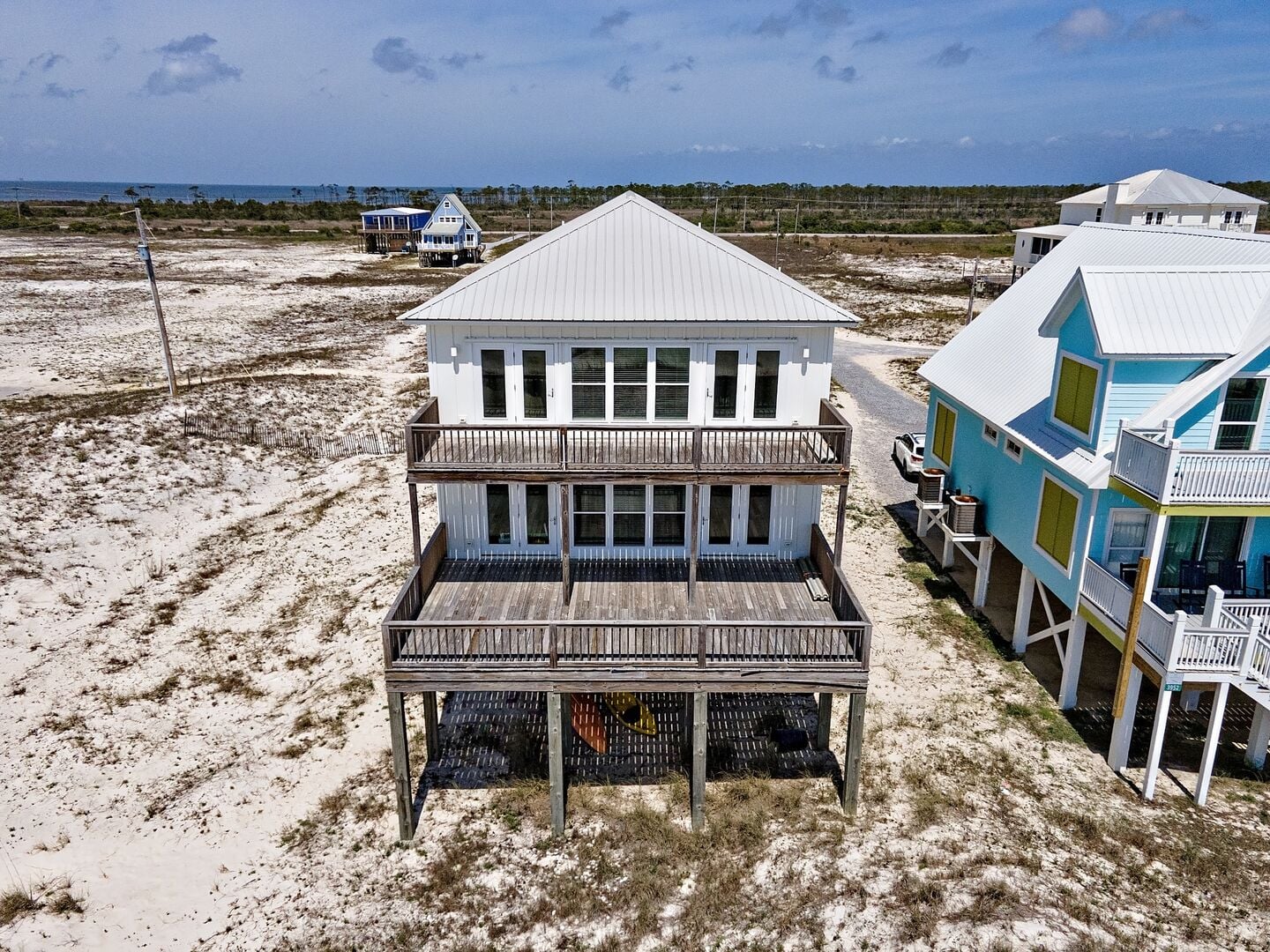 Beach house on the dunes at Santiago in Fort Morgan, Alabama