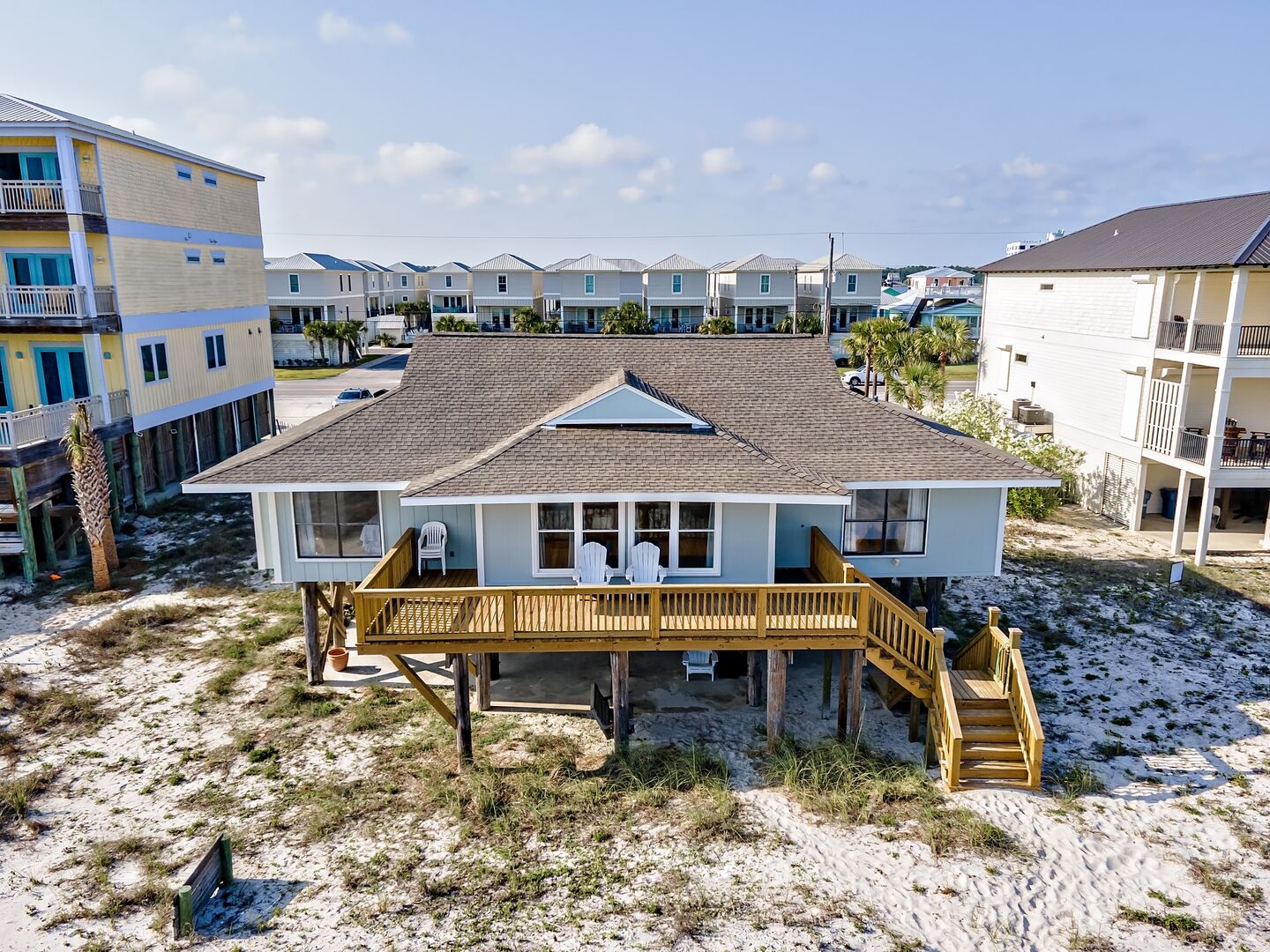 Beach house with deck at Sea Salmon in Gulf Shores, Alabama
