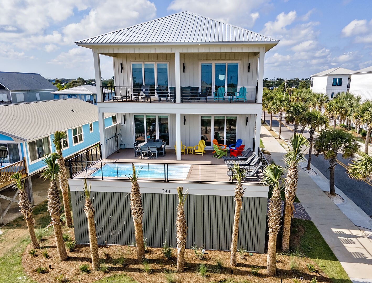 Beach house with private pool at Sippin on Sunshine in Gulf Shores, Alabama