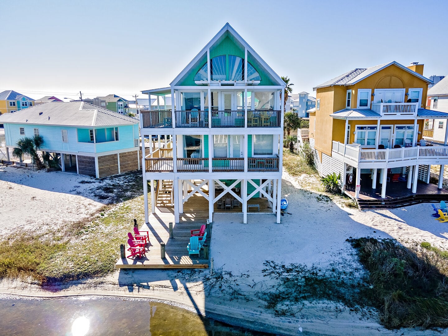 Teal beach house at Teal & Tonic in Gulf Shores, Alabama